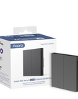Smart Wall Switch H1 — No Neutral, Double Rocker, Gray