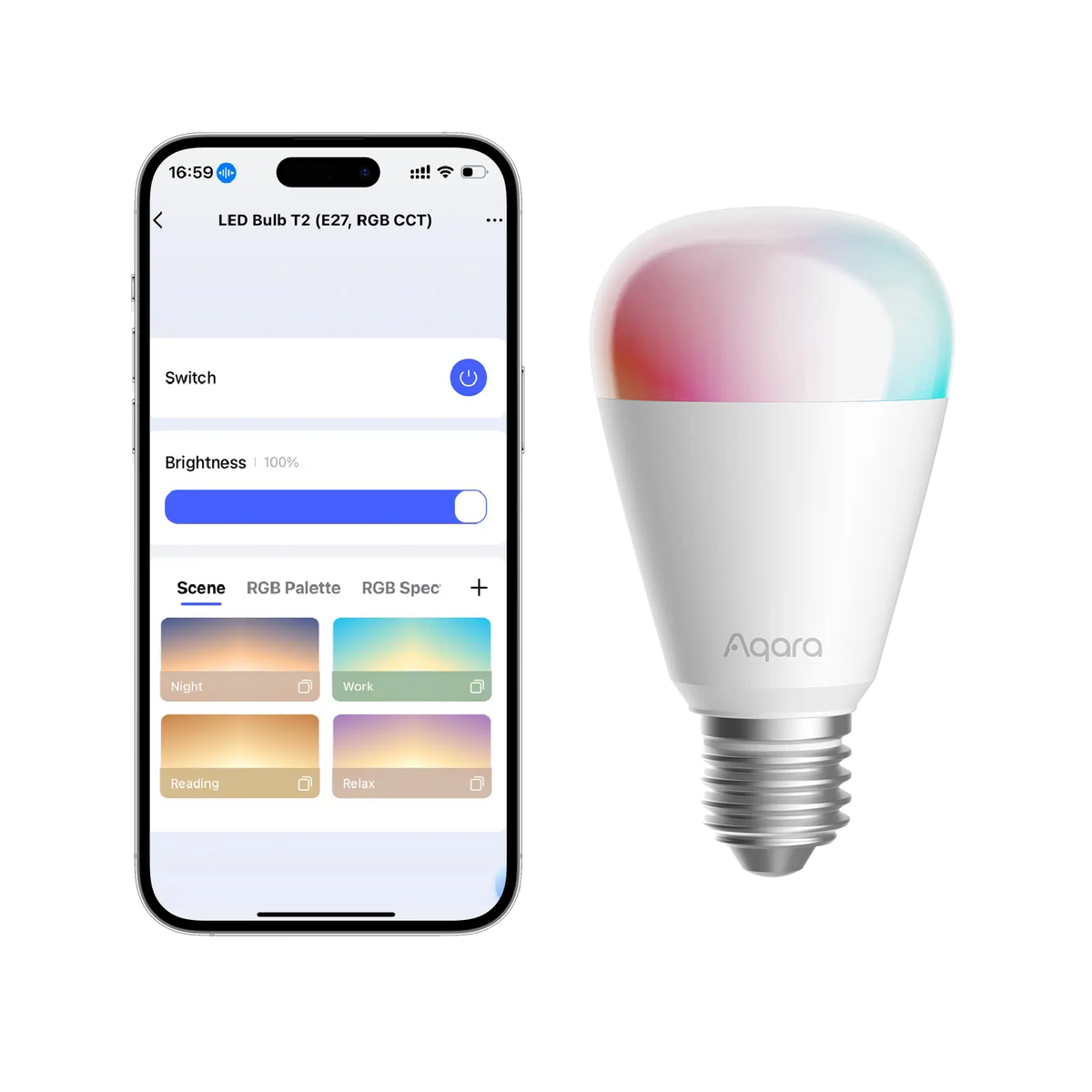 LED Bulb T2 E27 — RGB CCT