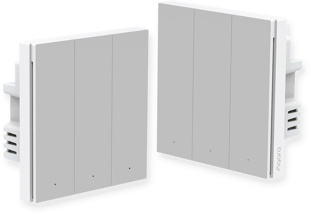 Smart Wall Switch H1 — No Neutral, Triple Rocker
