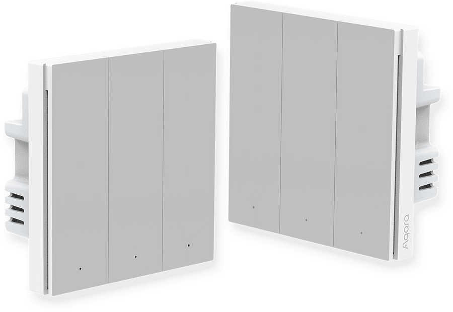 Smart Wall Switch H1 — No Neutral, Triple Rocker